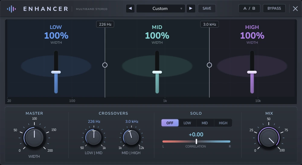 Harmonic Pro Studio Enhancer multiband stereo widener plugin