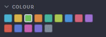Harmonic Pro Studio Inspector, COLOUR swatches